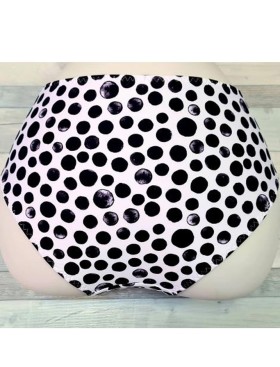 Плавки женские с регулировкой бока Akcent AN243, Цвет: черно-белый, Размеры: 5XL, изображение 3