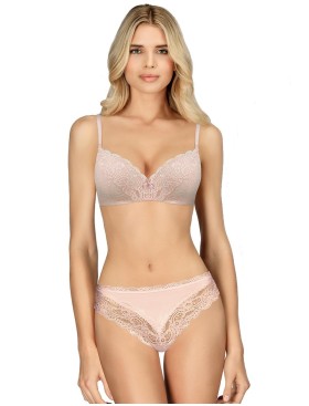 Трусы бразилиана Amelie NINA 1008-3 розовый, Цвет: розовый, Размеры: XL, изображение 2