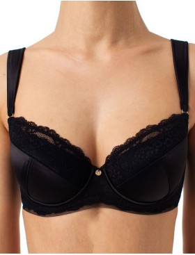 Бюстгальтер балконет Coquette Revue OPIUM 89100-06, Цвет: черный, Размеры: 75D