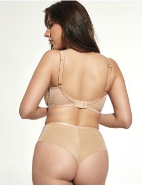 Мягкий бюстгальтер балконет Kris Line CARMEN halfcupsoft, Цвет: карамель, Размеры: 65JJ, изображение 4