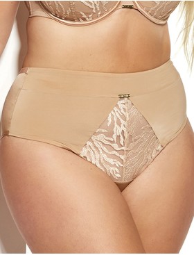 Трусы слипы высокие Kris Line CARMEN high waist, Цвет: карамель, Размеры: M