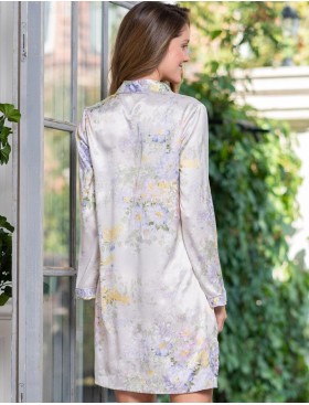 Рубашка шелковая длинная Mia-Amore LILIANNA 3257, Цвет: молочный, Размеры: XL, изображение 2