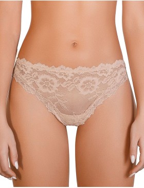 Кружевные трусы бразилиана Mioocchi VIVIAN 7680 natural, Цвет: natural (телесный), Размеры: S