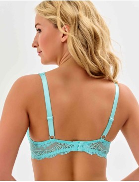 Бюстгальтер балконет пуш-ап VOVA SNEJANNA V54032 бирюза, Цвет: бирюза, Размеры: 75D, изображение 2