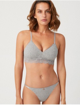 Бюстгальтер триангул без косточек Ysabel Mora 10410 LINGERIE серый, Цвет: серый, Размеры: 75C, изображение 4