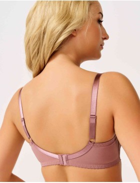 Кружевной бюстгальтер с поролоном Elli 3030 кофейно-розовый, Цвет: кофейно-розовый, Размеры: 75H, изображение 2