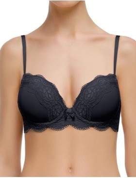 Бюстгальтер балконет Mioocchi MADLEN 7731 nero, Цвет: nero (черный), Размеры: 70B