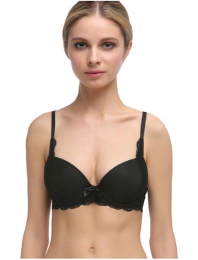 Бюстгальтер балконет Mioocchi MARTA 7571 nero, Цвет: nero (черный), Размеры: 70B, изображение 4