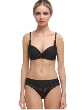 Бюстгальтер балконет Mioocchi MARTA 7571 nero, Цвет: nero (черный), Размеры: 70B, изображение 3