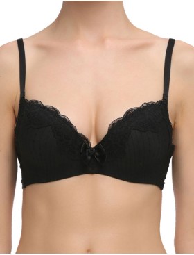 Бюстгальтер балконет пуш-ап Mioocchi MARTA 7572 nero, Цвет: nero (черный), Размеры: 70B