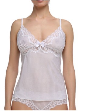 Майка на узких бретелях Mioocchi MARTA 7574 bianco, Цвет: bianco (белый), Размеры: S