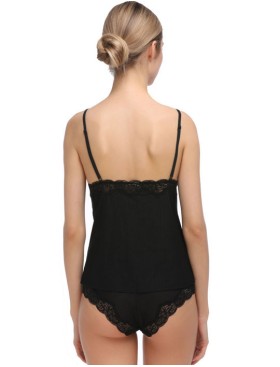 Майка на узких бретелях Mioocchi MARTA 7574 nero, Цвет: nero (черный), Размеры: S, изображение 2