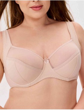 Бюстгальтер полумягкий с подкроем Novella 152 серебристый пион, Цвет: серебристый пион, Размеры: 90H