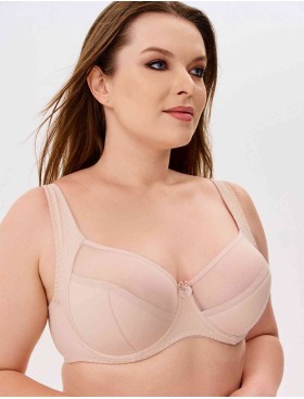 Бюстгальтер полумягкий с подкроем Novella 152 серебристый пион, Цвет: серебристый пион, Размеры: 90H, изображение 4