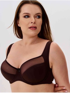 Бюстгальтер полумягкий с подкроем Novella 152 шоколад, Цвет: шоколад, Размеры: 75H, изображение 4
