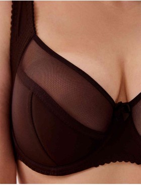 Бюстгальтер полумягкий с подкроем Novella 152 шоколад, Цвет: шоколад, Размеры: 75H, изображение 3