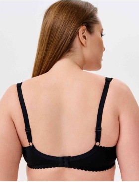 Бюстгальтер полумягкий с подкроем Novella 152 черный, Цвет: черный, Размеры: 90H, изображение 2