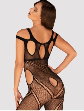 Черный бодистокинг Obsessive G 322, Цвет: черный, Размеры: S/M/L, изображение 2