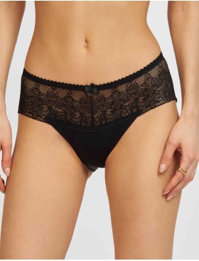 Трусы слипы Simona M 045 черный-сетка, Цвет: черно-сетка, Размеры: M