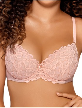 Бюстгальтер балконет пуш-ап Ava CASABELLA 1990 P-UP пудра, Цвет: пудра, Размеры: 80C