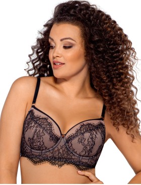 Бюстгальтер пуш-ап удлиненный Ava JARDIN 2007 P-UP LONG черный, Цвет: черный, Размеры: 60E, изображение 3