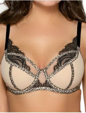 Полумягкий бюстгальтер Ava LEOPARD 2011 PU, Цвет: телесный, Размеры: 70I