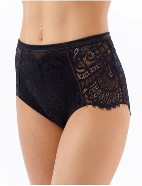 Трусы слипы с завышенной талией Coquette Revue GLAMOUR 61110-18, Цвет: черный, Размеры: XL