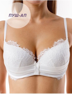 Бюстгальтер балконет пуш-ап гель Coquette Revue GLAMOUR 82110-01, Цвет: молоко, Размеры: 75D