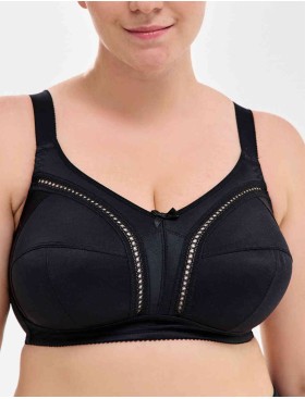 Бюстгальтер мягкий без косточек Milavitsa 104040 / 124040 черный, Цвет: черный, Размеры: 80D