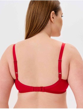 Бюстгальтер полумягкий Milavitsa 116180 рубин/нюд, Цвет: рубин/нюд, Размеры: 85D, изображение 4