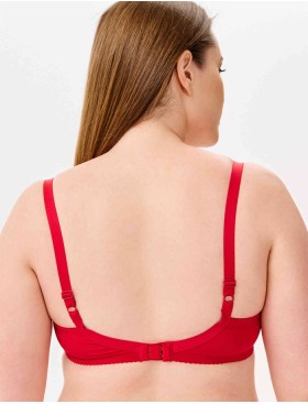 Бюстгальтер мягкий Milavitsa 107180 / 117180 рубин/нюд, Цвет: рубин/нюд, Размеры: 80D, изображение 2