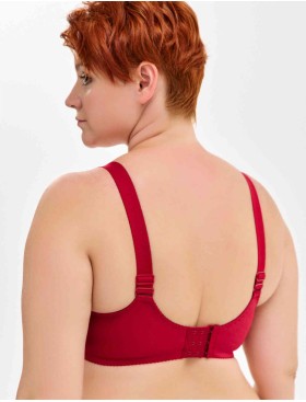 Бюстгальтер мягкий без косточек Milavitsa 104040 / 124040 темно-алая роза, Цвет: темно-алая роза, Размеры: 80G, изображение 2