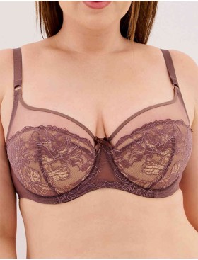 Полумягкий бюстгальтер Milavitsa 124930 лесной орех/нюд, Цвет: лесной орех/нюд, Размеры: 85D