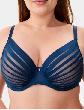 Бюстгальтер с формованной чашкой Milavitsa 127650 синий топаз/нюд, Цвет: синий топаз/нюд, Размеры: 75D