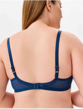 Бюстгальтер с формованной чашкой Milavitsa 127650 синий топаз/нюд, Цвет: синий топаз/нюд, Размеры: 75D, изображение 2