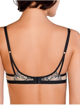 Комплект Mioocchi VALERIE 778181 балконет и слипы nudo/nero, Цвет: nudo/nero, Размеры: 70D, изображение 4