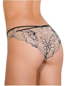 Комплект Mioocchi VALERIE 778181 балконет и слипы nudo/nero, Цвет: nudo/nero, Размеры: 70D, изображение 6