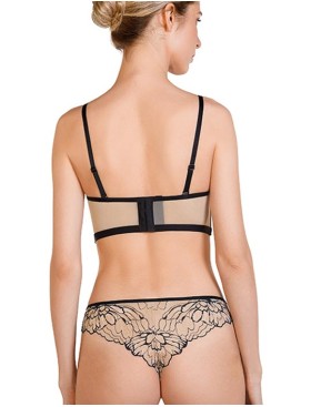Комплект Mioocchi VALERIE 778280 бюстье и бразилиана nudo/nero, Цвет: nudo/nero, Размеры: 65B, изображение 2