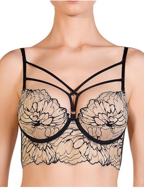 Комплект Mioocchi VALERIE 778280 бюстье и бразилиана nudo/nero, Цвет: nudo/nero, Размеры: 65B, изображение 3