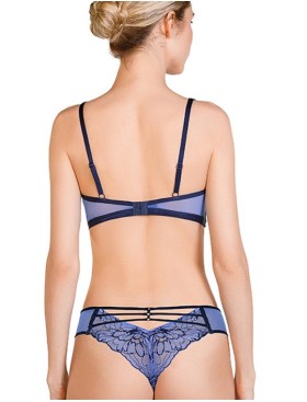 Комплект Mioocchi VALERIE 778484 бралетт и бразилиана fiordaliso/nero, Цвет: fiordaliso/nero, Размеры: XS, изображение 2