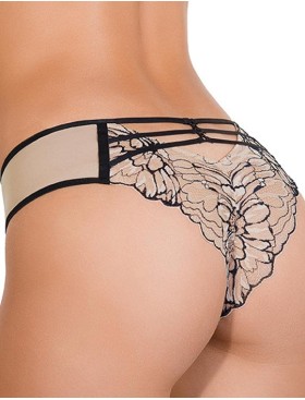 Комплект Mioocchi VALERIE 778484 бралетт и бразилиана nudo/nero, Цвет: nudo/nero, Размеры: XS, изображение 6