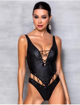 Соблазнительное боди Passion FRANCESCA BODY, Цвет: черный, Размеры: 2XL/3XL