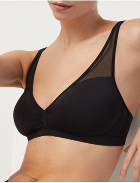 Бюстгальтер триангул без косточек Ysabel Mora 10018 ESSENTIALS черный, Цвет: черный, Размеры: S