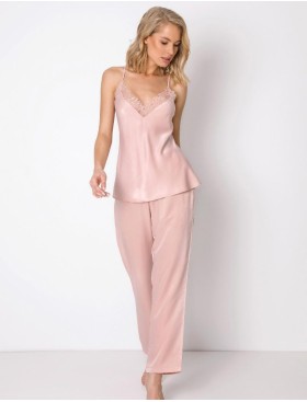 Пижама с брюками из вискозы Aruelle ISABELLE, Цвет: розовый, Размеры: XS, изображение 2