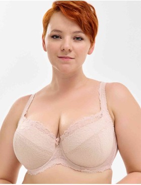 Кружевной бюстгальтер с поролоном Elli 3030 серебристый пион, Цвет: серебристый пион, Размеры: 75H, изображение 3