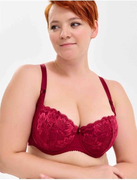 Бюстгальтер балконет Elli 7055 румба, Цвет: румба, Размеры: 75D, изображение 3