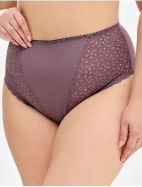 Высокие трусы слипы Lauma COTTON CLASSIC L01810 серо-коричневый, Цвет: серо-коричневый, Размеры: L