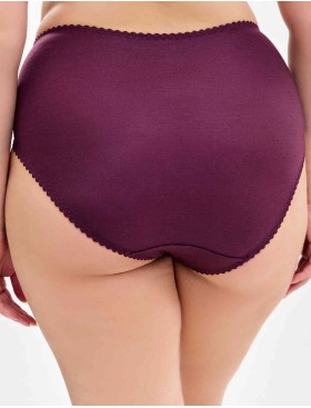 Высокие трусы слипы Lauma COTTON CLASSIC L01810 красный виноград, Цвет: красный виноград, Размеры: M, изображение 2