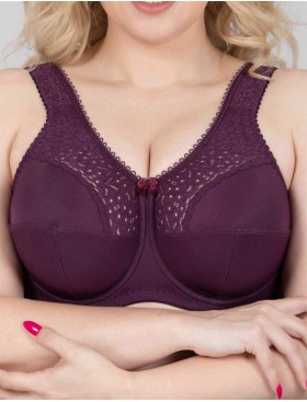 Бюстгальтер мягкий Lauma COTTON CLASSIC L02131 / L02150 красный виноград, Цвет: красный виноград, Размеры: 80F, изображение 4