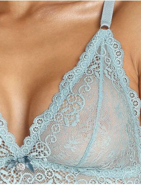 Кружевной топ бралетт MAT LUCKY MORSKI M-3443-0, Цвет: голубой, Размеры: S, изображение 3